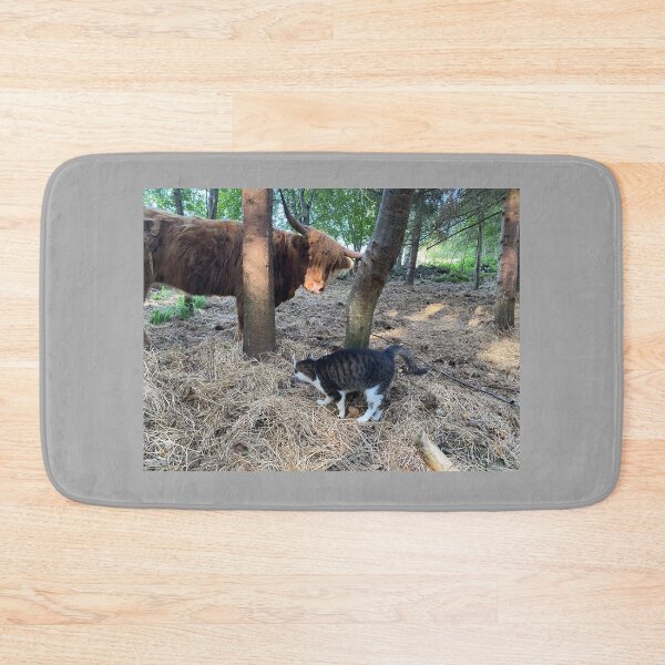 Item preview, Scottish Highland Cattle Cow and cat 4037 designed and sold by SaarelaHighland.