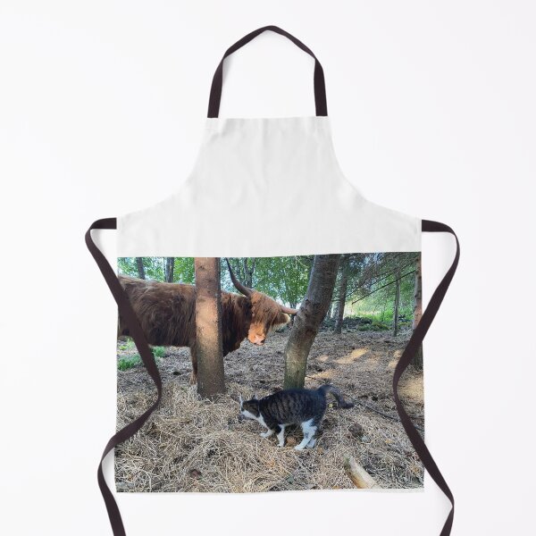 Item preview, Scottish Highland Cattle Cow and cat 4037 designed and sold by SaarelaHighland.