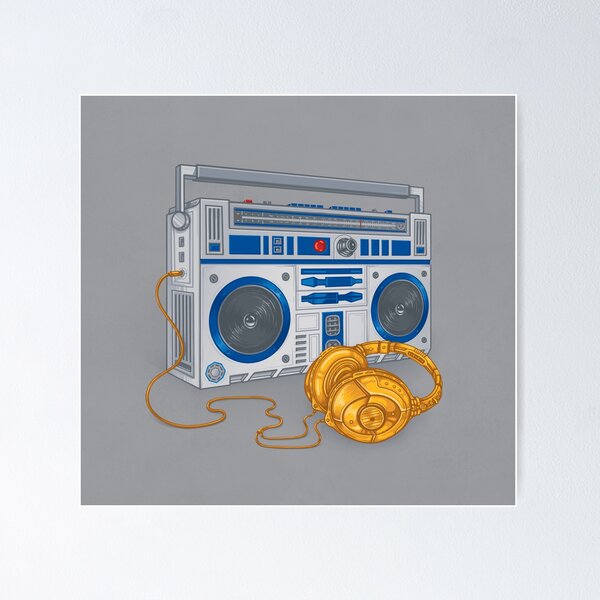Boombox Posters for Sale | Redbubble