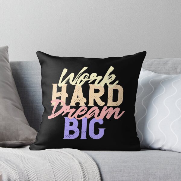 Item preview, Work Hard Dream Big Inspirational Quote Design designed and sold by Palteeshop.