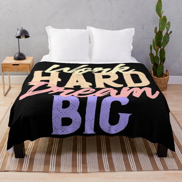 Item preview, Work Hard Dream Big Inspirational Quote Design designed and sold by Palteeshop.