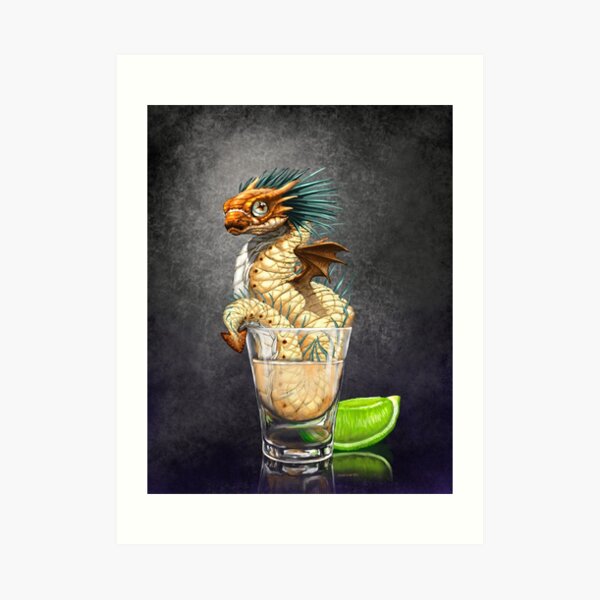 Tequila Dragon Art Print