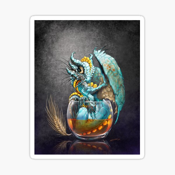 Whiskey Dragon Sticker