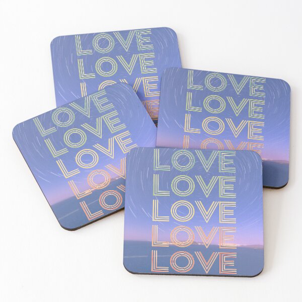 Item preview, love,repeatedly Lettering,stars in the night sky,pastel colored painting,violet,,Shooting star designed and sold by zzzozzo.
