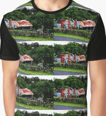 Old Cottages, Hill End Graphic T-Shirt