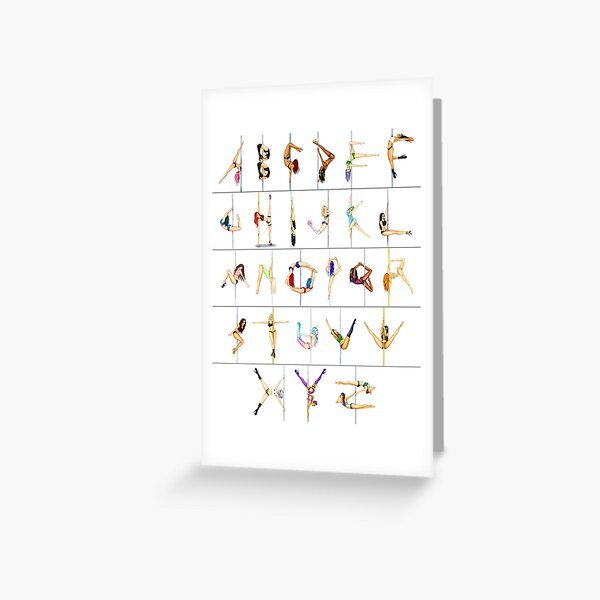 Polephabet A-Z v1 Greeting Card