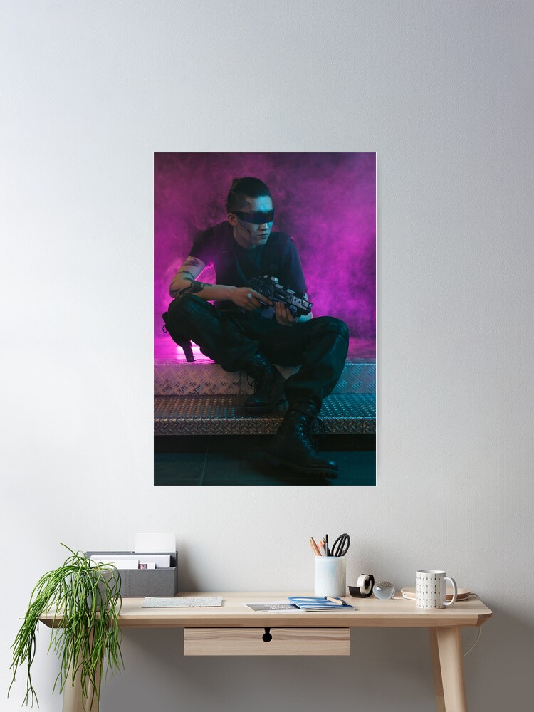 Thumbnail 1 of 3, Poster, Arasaka in action designed and sold by Bien Design.