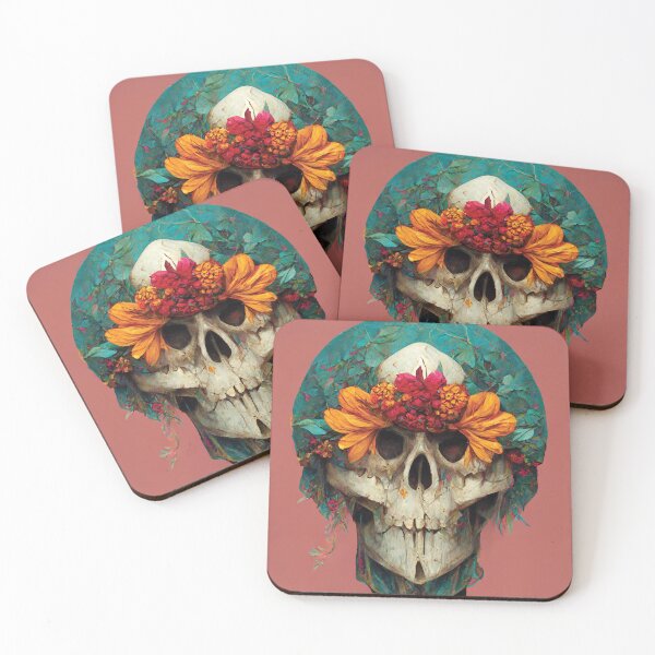 Item preview, Boho Floral Skull B designed and sold by Laegion.