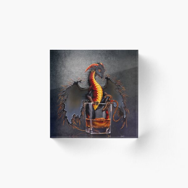 Rum Dragon Acrylic Block