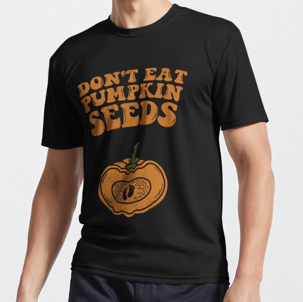 Don't Eat Pumpkin Seeds T Shirt Women Funny Halloween Maternity Pregnancy  Shirt Fall Pumpkin Graphic Casual Tee Tops (As Show, S) at  Women's  Clothing store