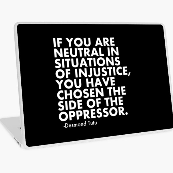 Human Rights Quote Protest Political Laptop Skin