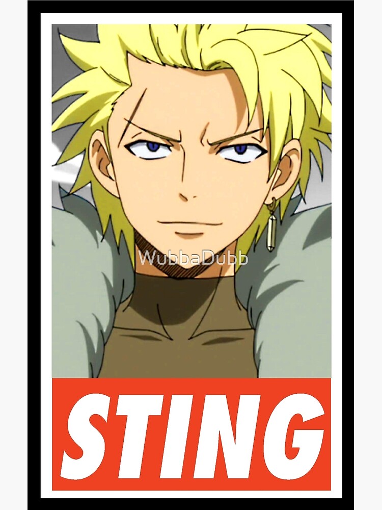 Fairy Tail Sting Greeting Card By Wubbadubb Redbubble