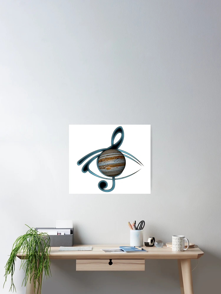 Aperçu 2 sur 3. Poster avec l'œuvre Jupiter créée et vendue par Ramanefer.