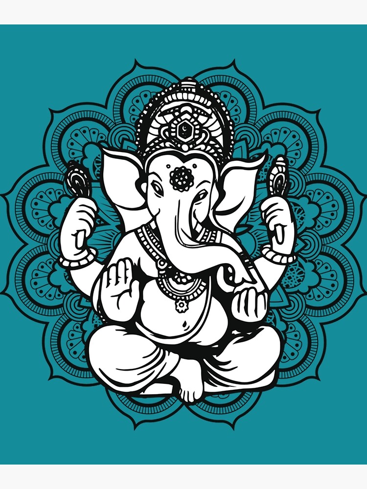 Happy ganesh chaturthi drawing for postcards Vector Image