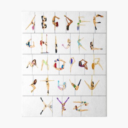 Polephabet A-Z v1 Art Board Print
