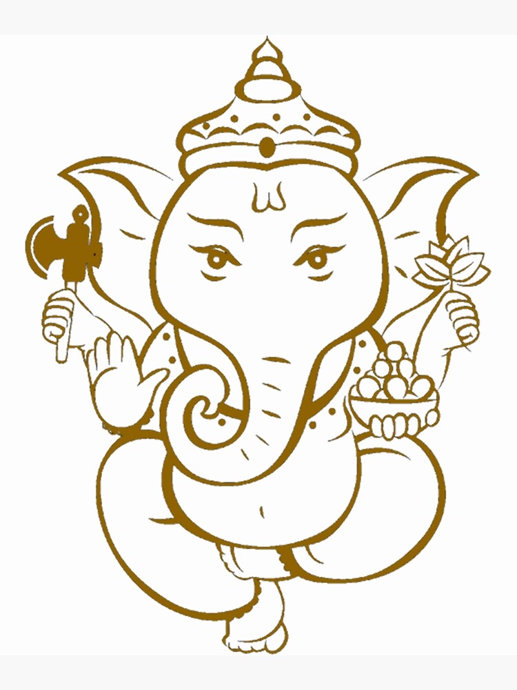 Ganesh Simple Drawing PNG Transparent Images Free Download | Vector Files |  Pngtree