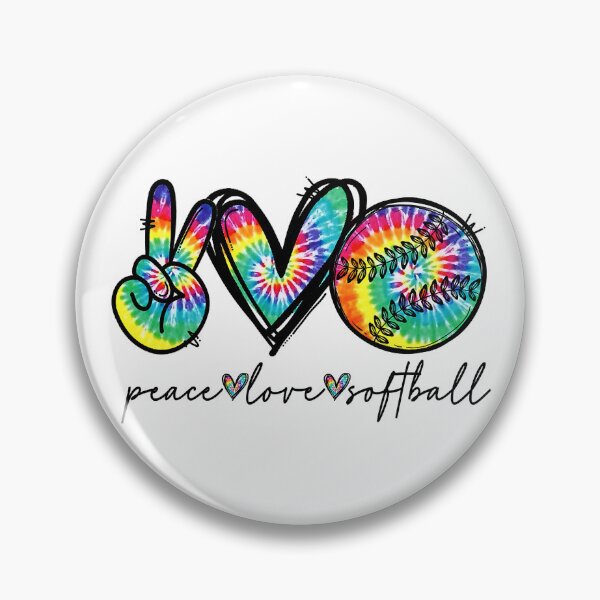 Item preview, Peace Love Softball Tie Dye Cute Softball Lovers designed and sold by MichelSorour.