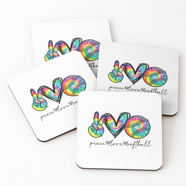 Item preview, Peace Love Softball Tie Dye Cute Softball Lovers designed and sold by MichelSorour.