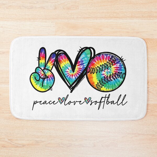 Item preview, Peace Love Softball Tie Dye Cute Softball Lovers designed and sold by MichelSorour.