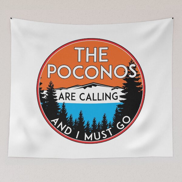 Item preview, THE POCONOS ARE CALLING AND I MUST GO MOUNTAINS PENNSYLVANIA designed and sold by DESTINATIONS DECAL.