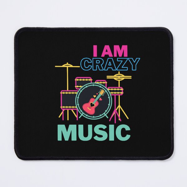 Item preview, I am crazy music guitar and drums sticker, t-shrits and another. designed and sold by pookamon14.