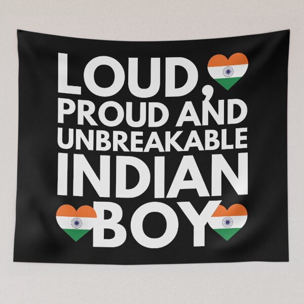 Item preview, I am Indian Boy Loud, Proud and Unbreakable designed and sold by HelloFromAja.