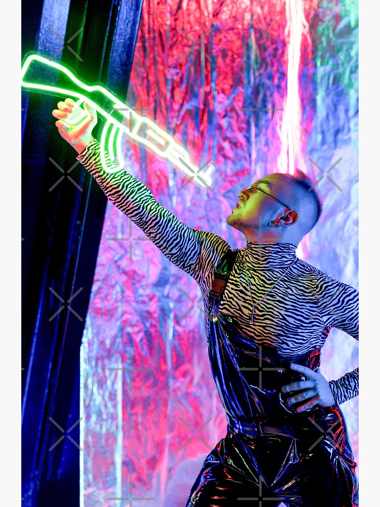 Thumbnail 3 of 3, Sticker, Night City Neons designed and sold by Bien Design.