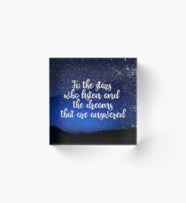 Stars Who Listen Acrylic Block