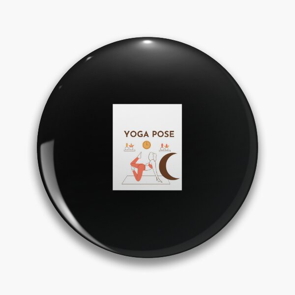 Item preview, Half Moon Yoga Pose                Classic  designed and sold by thickegekasl.