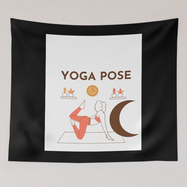Item preview, Half Moon Yoga Pose                Classic  designed and sold by thickegekasl.
