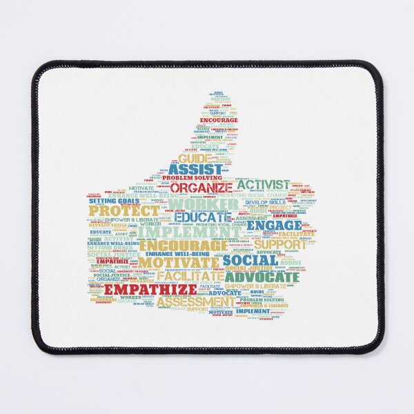 Item preview, Meaningful Social Worker Gift - Word Cloud - Social Work designed and sold by WordCloudStore.