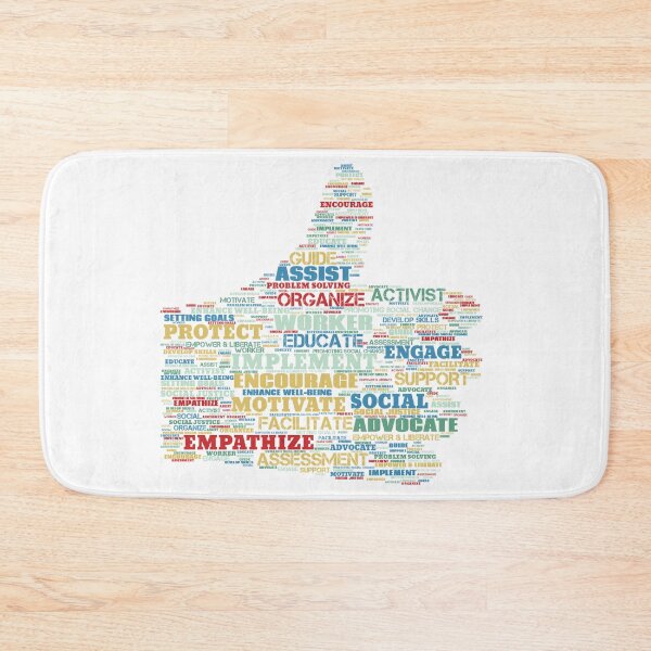 Item preview, Meaningful Social Worker Gift - Word Cloud - Social Work designed and sold by WordCloudStore.