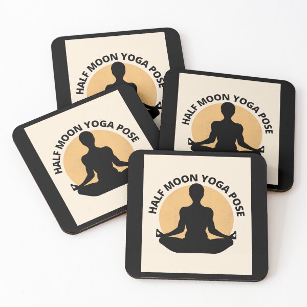 Item preview, half moon yoga pose             Classic  designed and sold by thickegekasl.