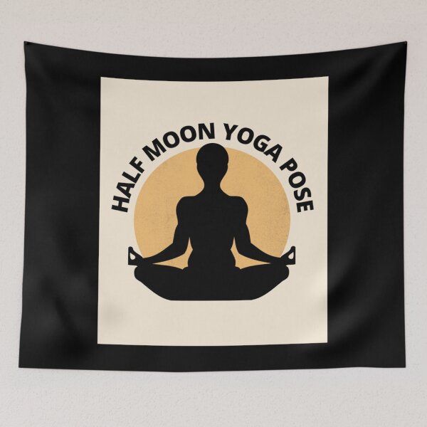 Item preview, half moon yoga pose             Classic  designed and sold by thickegekasl.