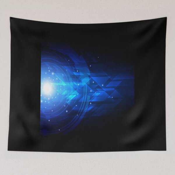 Item preview, Science and technology blue light effect designed and sold by MYKELBRYAN.