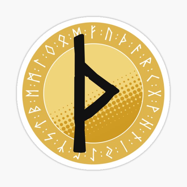 Viking Runes and Runic Symbols - Thurisaz (Thorn) Sticker