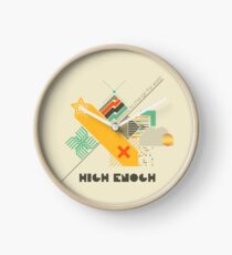 High Enough Retro art Clock