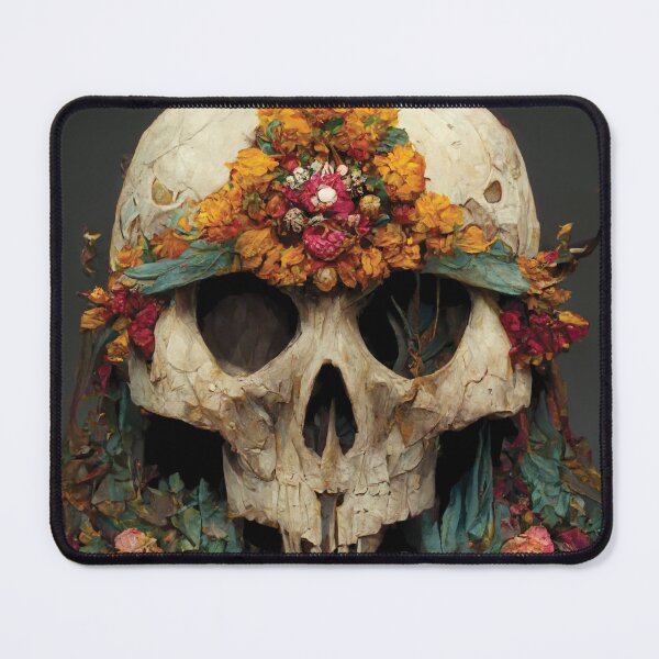 Item preview, Boho Floral Skull C designed and sold by Laegion.