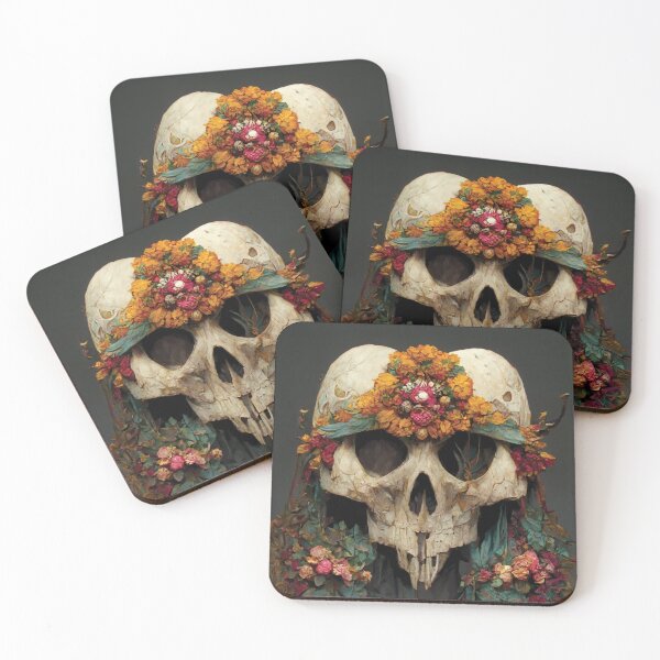 Item preview, Boho Floral Skull C designed and sold by Laegion.