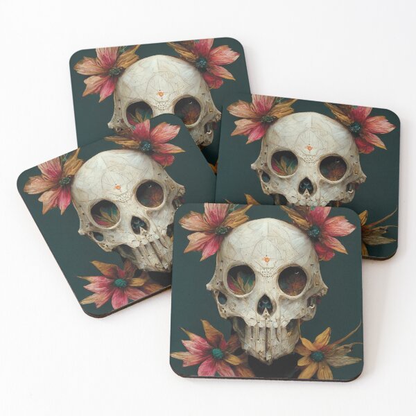 Item preview, Boho Floral Skull D designed and sold by Laegion.