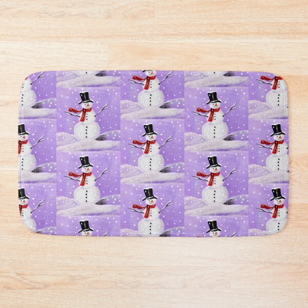 Item preview, Happy snowman painted on canvas - this is a cute winter motif designed and sold by Anke Franikowski.