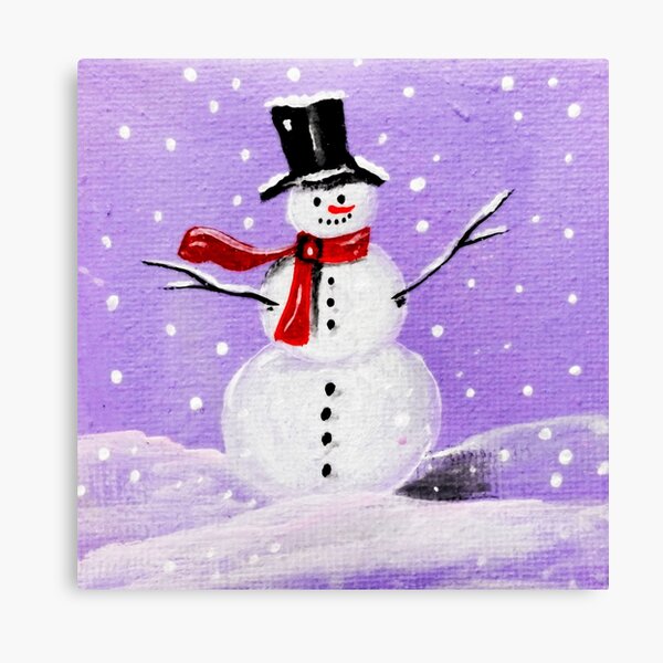 Lindo muñeco de nieve divertido en un sombrero rosa y bufanda mujer de nieve  ilustración de niña de nieve acuarela navidad