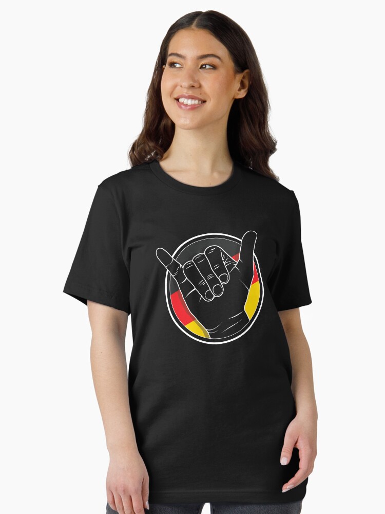 Thumbnail 2 of 7, Essential T-Shirt, Vdub Greeting / wave Germany - Air cooled Life designed and sold by Joemungus.