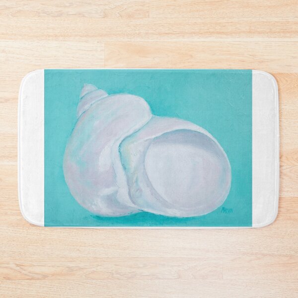 Item preview, White spiral shell painting designed and sold by MatsonArtDesign.