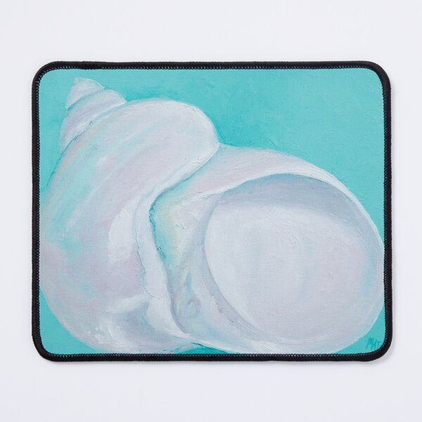 Item preview, White spiral shell painting designed and sold by MatsonArtDesign.