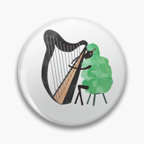Item preview, Sheep playing harp designed and sold by Vera Styles.