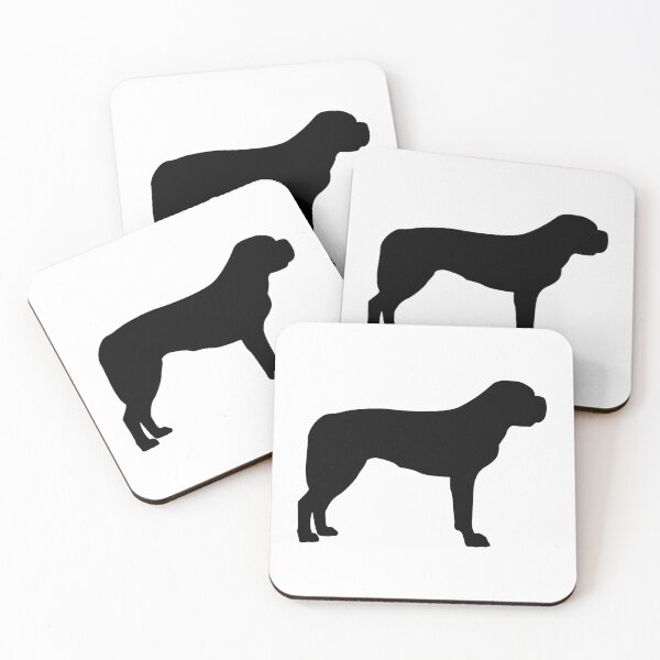 Item preview, Saint Bernard silhouette black designed and sold by dog-shirt.