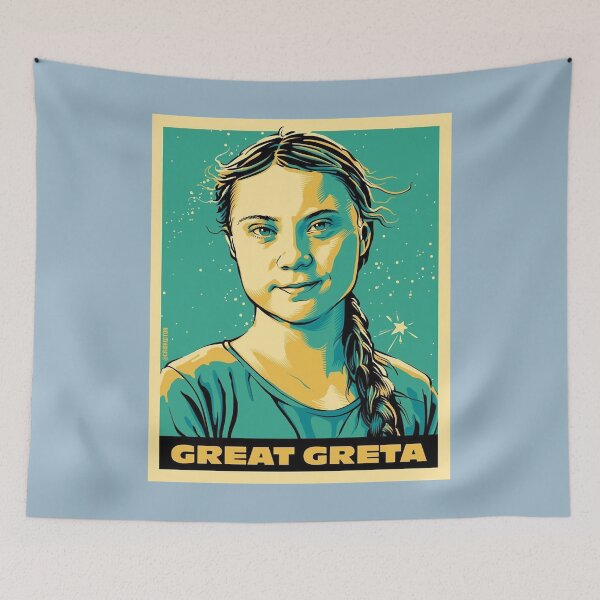 Item preview, Artes Greta Thunberg designed and sold by AdalbetHaman.