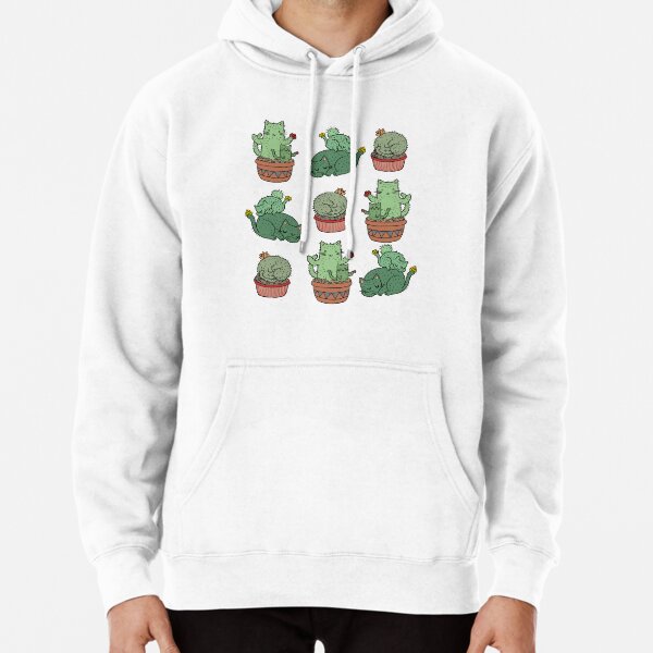 Cactus Cats Pullover Hoodie