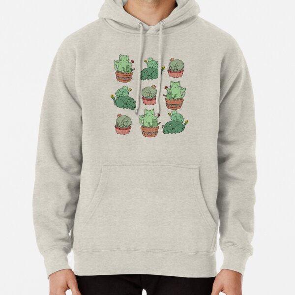 Cactus Cats Pullover Hoodie